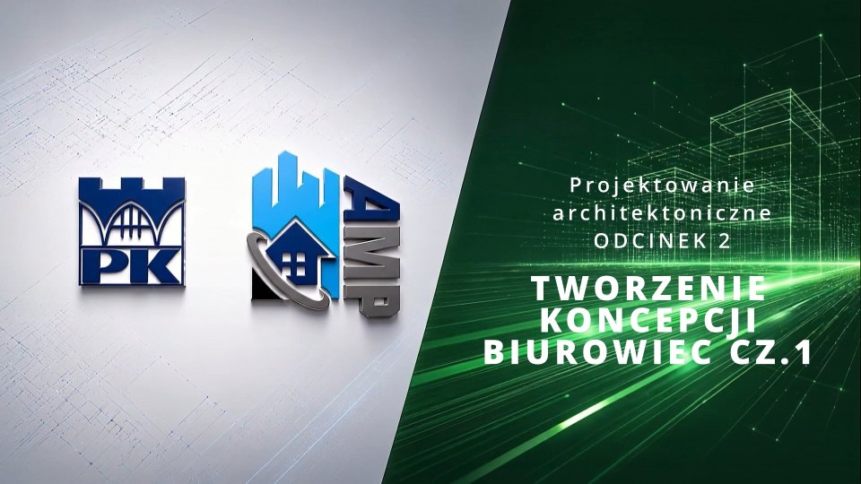 Biurowiec – szkic formy i zagospodarowania