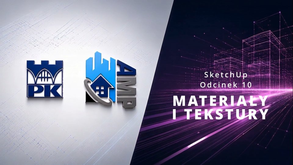 Materiały i tekstury w SketchUp — biblioteki, tekstury